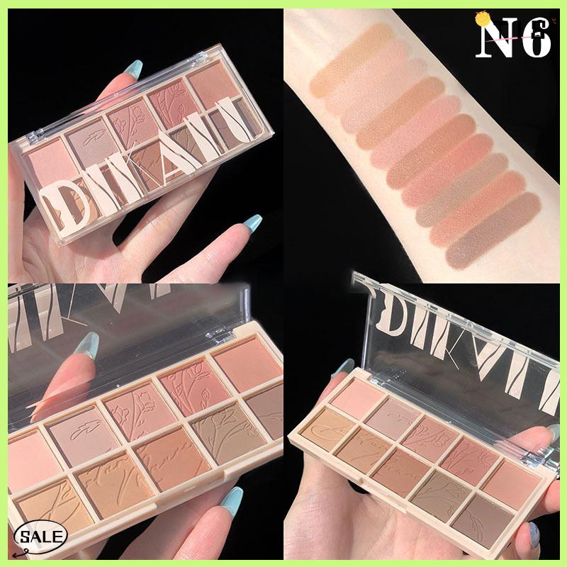 Follow Get New【TIS】 Dikalu 12-Màu Độ Bão Thấp Eyeshadow Palette Tất Cả Các Matte Trà Apricot Mắt Trang Điểm Palette Hàng Ngày Trái Đất Trang Điểm Dài Mắt Bóng - 4