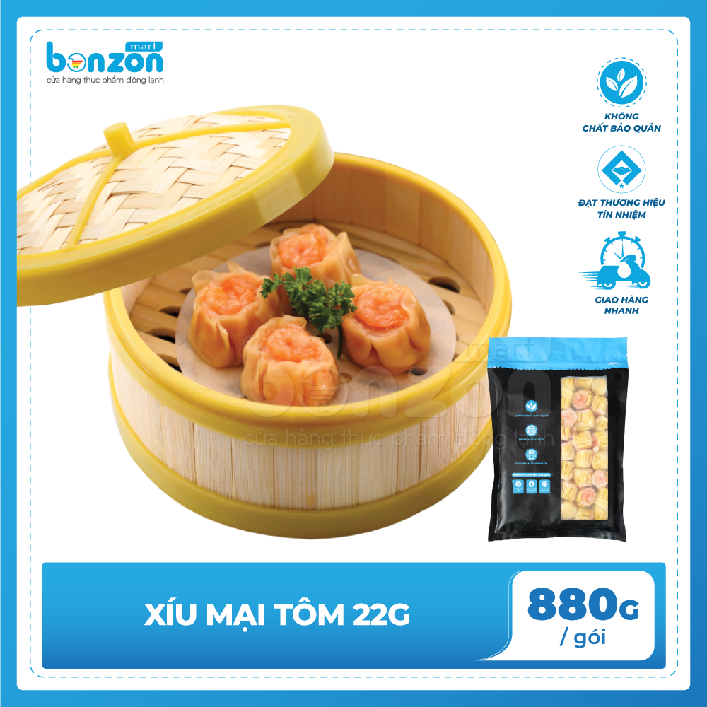 Bonzon - xíu mại tôm 880g