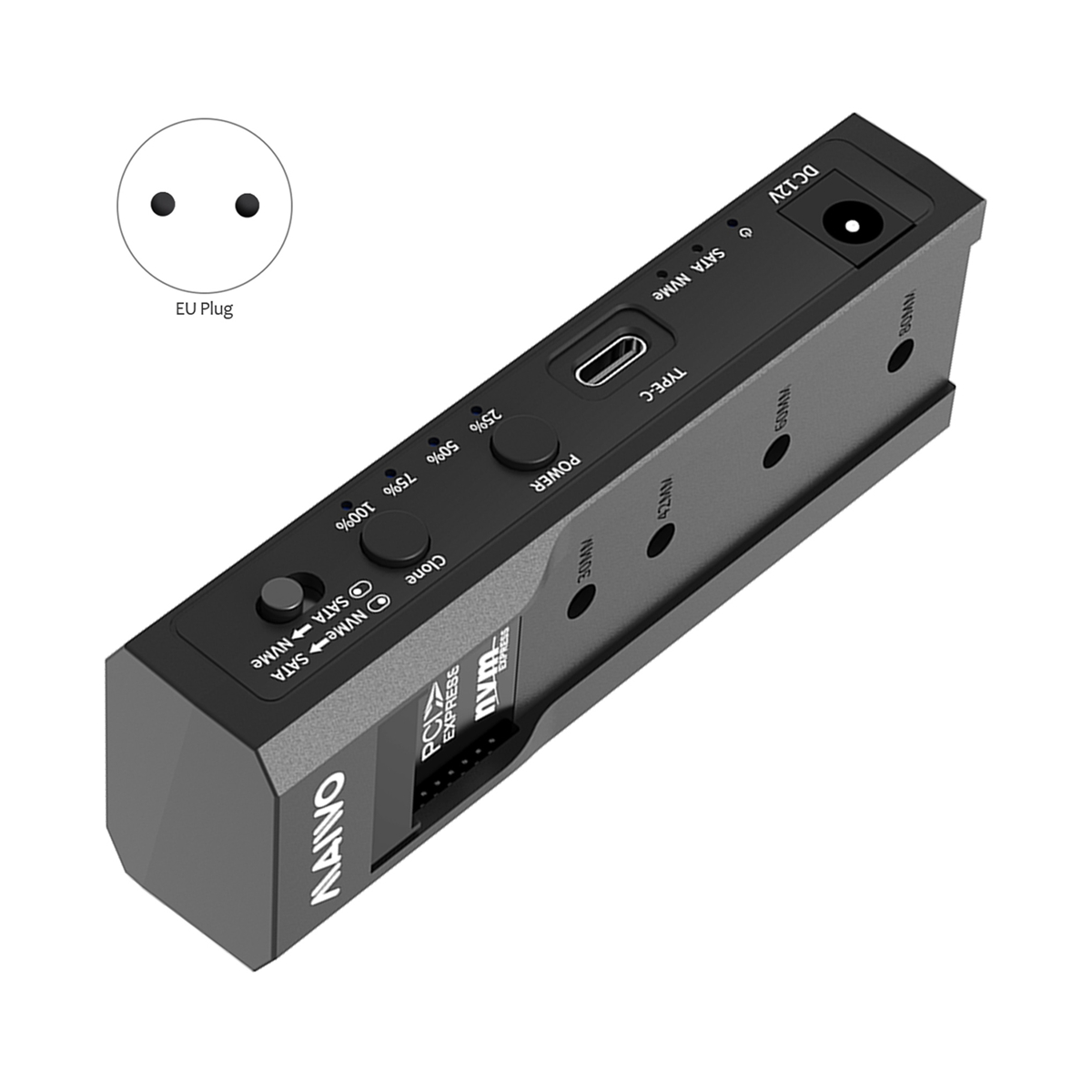 MAIWO Dual Bay M.2 Nvme Case และ SATA HDD Docking Station Type C Docking Station 3.5Quot, Clone Duplicator EU Plug ราคา  1,822 บาท*ส่งฟรี