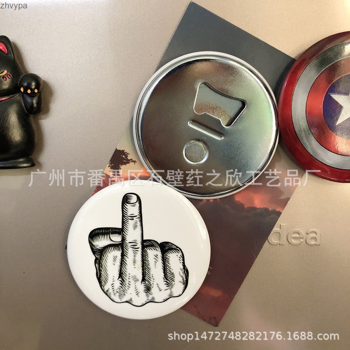 Custom tinplate bottle opener refrigerator sticker custom gift custom beer bottle opener zhvypa