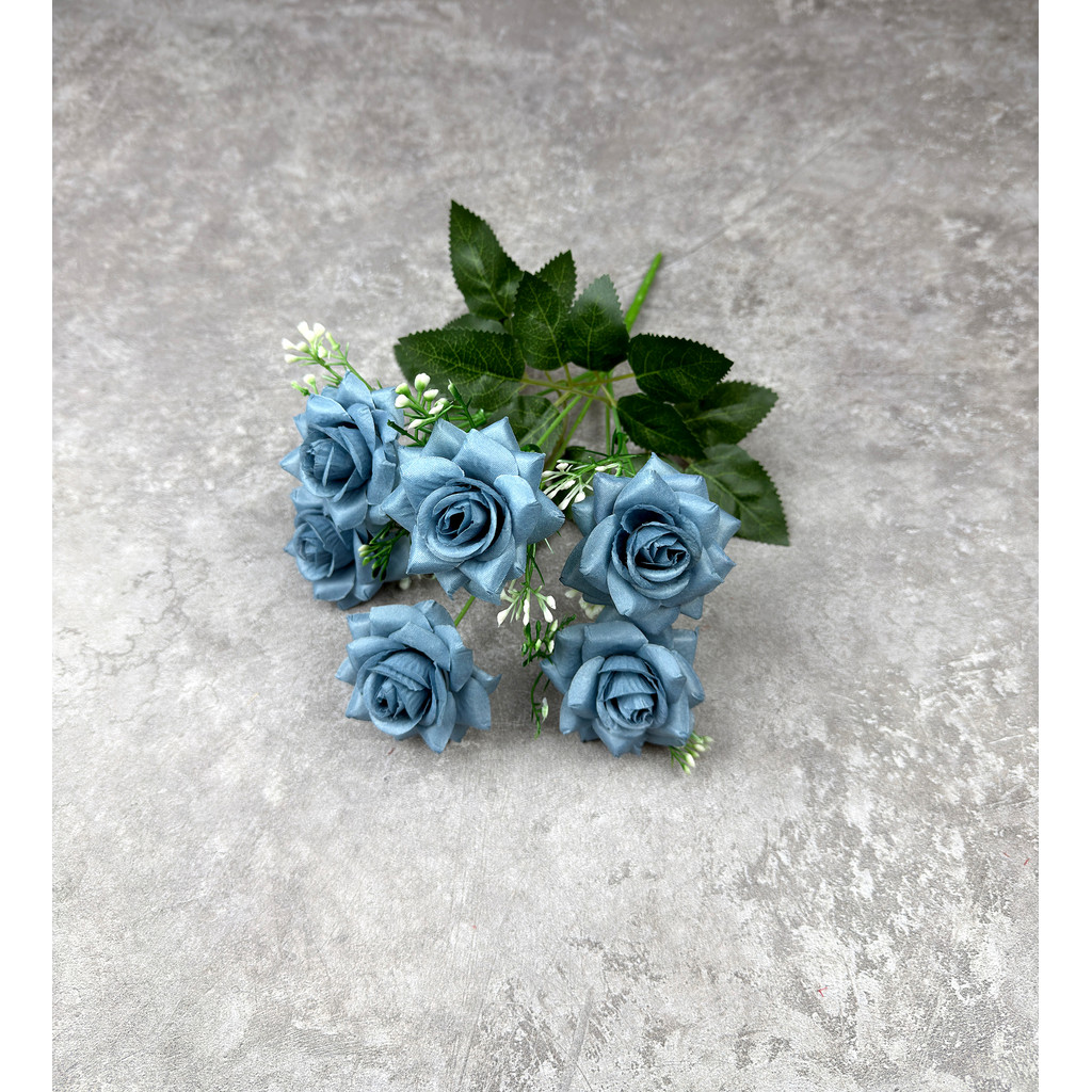Bouquet bunga P135 CIP (x6) Mawar Lancip Artifisial Dekorasi Tanaman