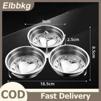 Elbbkg หม้อต้มไข่สแตนเลสแบบ3 in 1ใช้ในครัวเรือนอเนกประสงค์อุปกรณ์ครัวสำหรับใช้ในครัวเรือน
