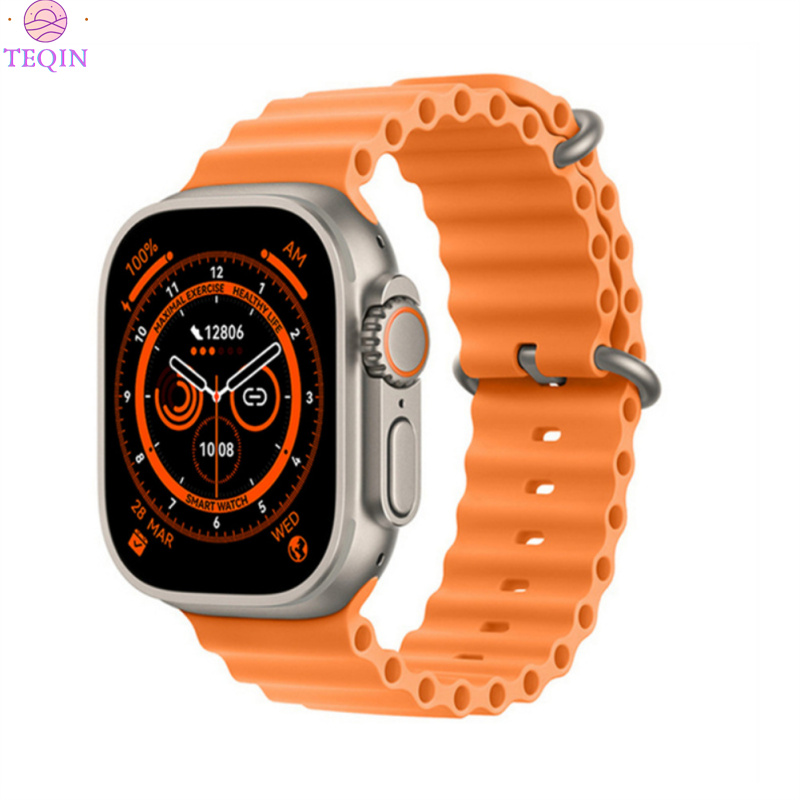 TEQIN T800 Ultra Series Smart Watch 1.99-Inch Full Touch Screen Bluetooth-compatible Call Wireless Charging Watches ราคา 133 บาท*ส่งฟรี