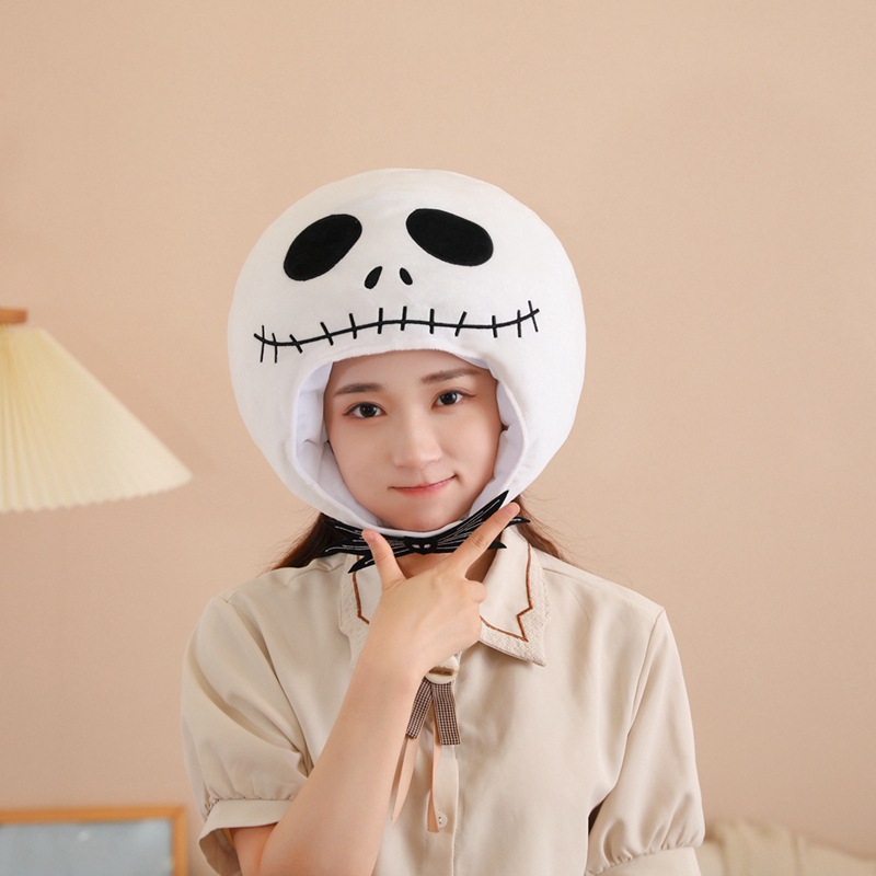 XIR Bán Buôn Halloween Mũ Đầu Lâu Nơ Đạo Cụ Chụp Ảnh Mũ Trùm Đầu Hoạt Hình Đạo Cụ Biểu Diễn RR20