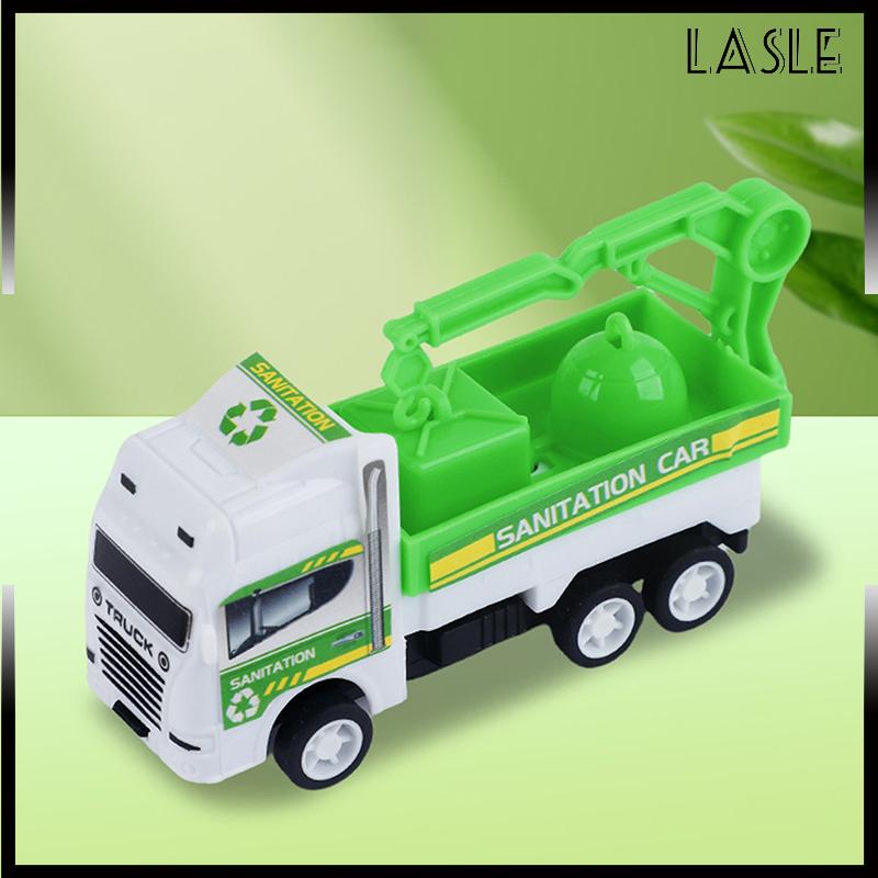 Lasle Đồ chơi trẻ em: Mô hình xe vệ sinh quán tính, xe kéo lùi, xe công binh quân sự, xe cứu hỏa – Đồ chơi bé trai, quà tặng cho trẻ em - 2