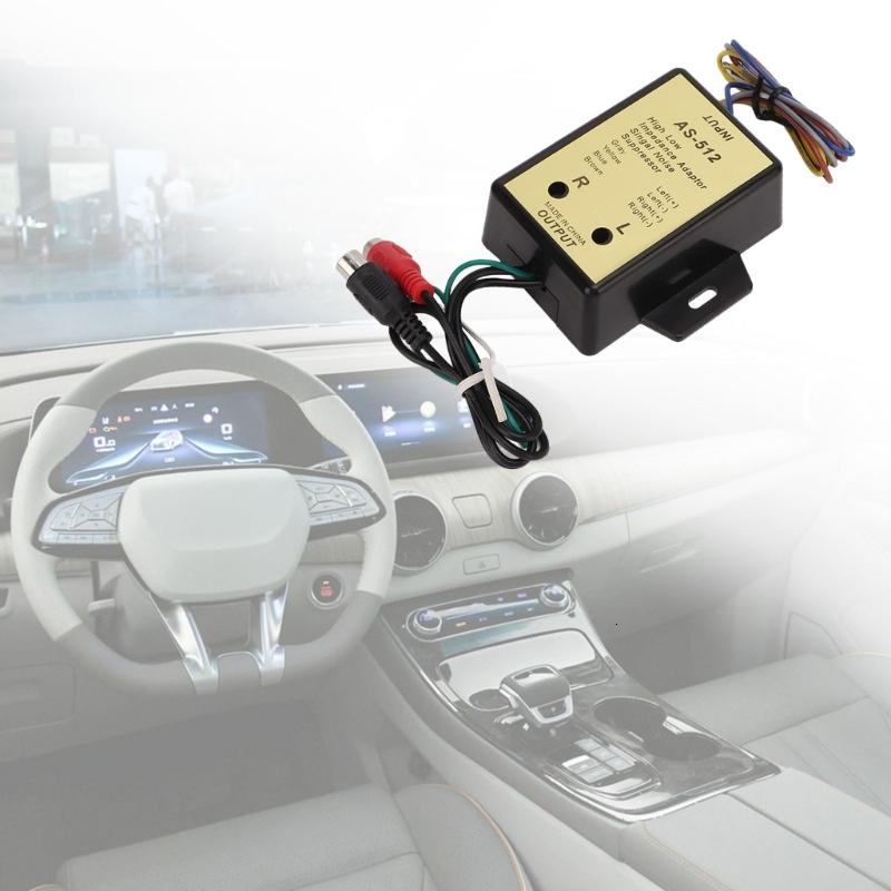 Loa mạch chuyển đổi mức âm thanh mức độ loa đầu ra Bộ chuyển đổi cao thấp Trở kháng Adapter cho xe Equalizer 2 kênh