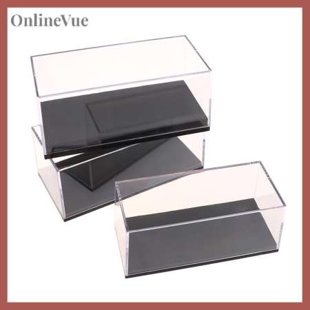 OnlineVue Three Sizes 1:64 Car Model Display Box Transparent Protective Case Acrylic Dust Hard Cover Storage Holder