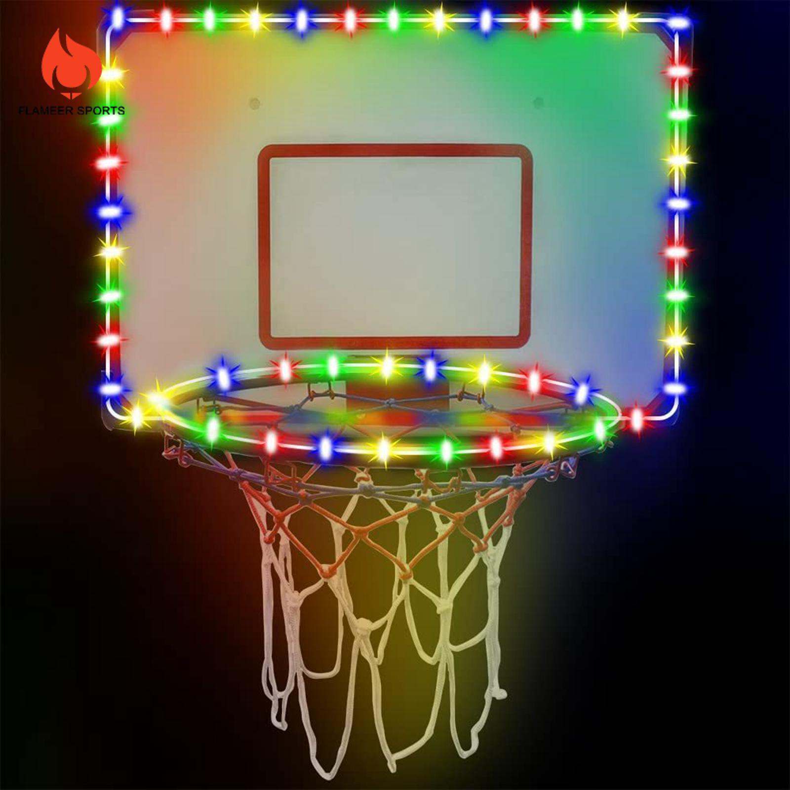 Flameer dẫn bóng rổ đèn cho Hoop RGB cho người lớn trẻ em chơi ngoài trời vào ban đêm