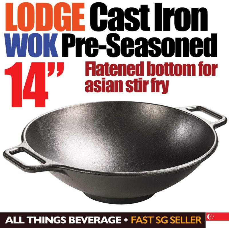 Lodge Cast Iron Wok 14 Pre-seasoned Singapore