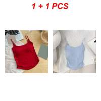 oobest【จัดส่ง 2-3 วัน】2 ชิ้น เสื้อผ้าไม่มีแขน เสื้อสายเดี่ยว ตัวยาว มีฟองน้ำ เย็บติด ฟรีไซต์ 40-60kg สีสวย ไร้ขอบ ใส่สบาย เสื้อ ผู้หญิง