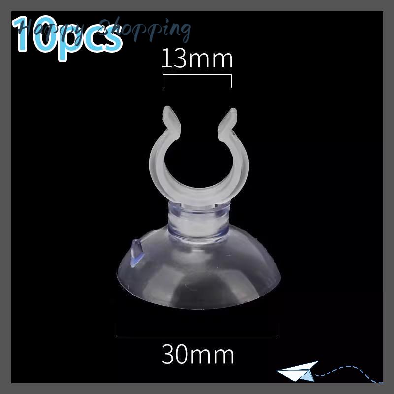 [THS Store] COD 10 chiếc cốc hút bể cá ống hút bơm oxy bể cá ống hút cố định ống khí kẹp cố định ống hút nhiệt kế - 2