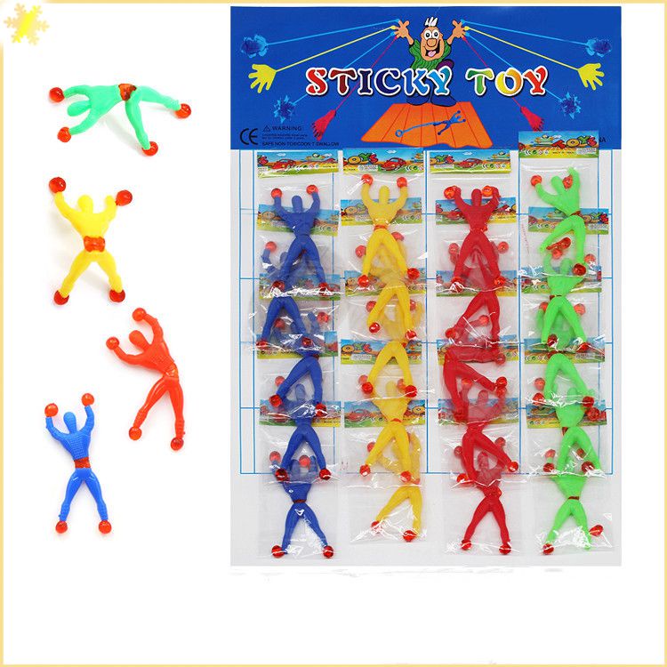 Novelty slime Sticky Wall Climbing Flip Rolling Men party Entertainment prop Climber Spiderman Kids Toy Favors