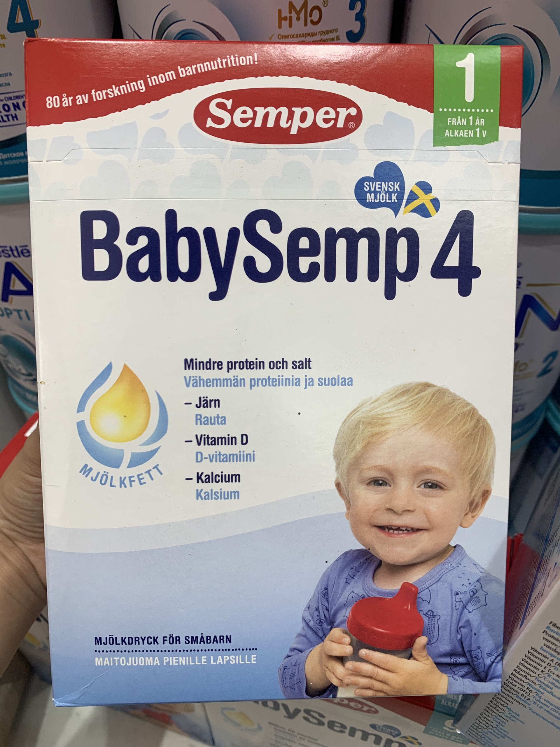 Sữa bột Semper - Baby Semp Thụy Điển 800g số 4 dành cho bé trên 1 tuổi.