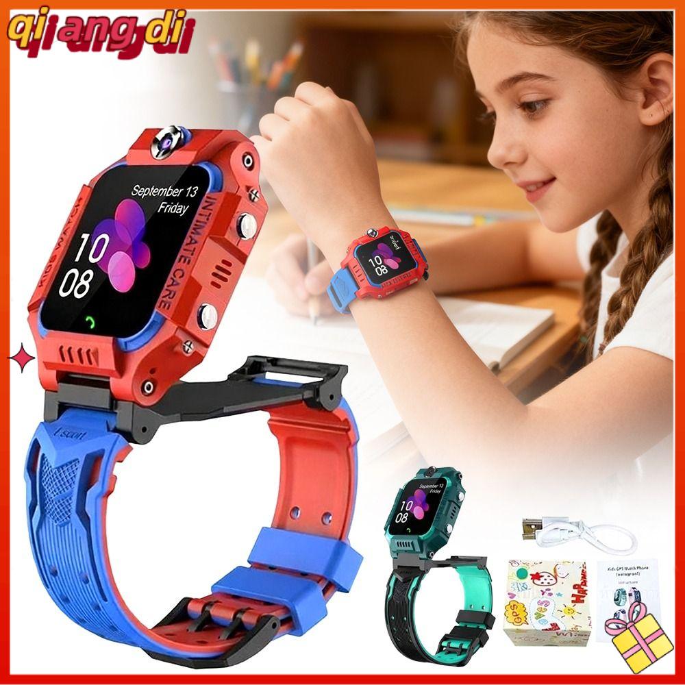 QIANGDI Camera kép Đồng hồ trẻ em Theo dõi dấu chân Thẻ SIM Đồng hồ thông minh cho trẻ em Chống nước IP67 Đồng hồ thông minh chống nước Trẻ em