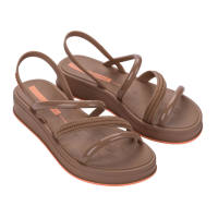 Sepatu Sandal Platform Wanita Ipanema Special II Fem Brown/Brown/Pink