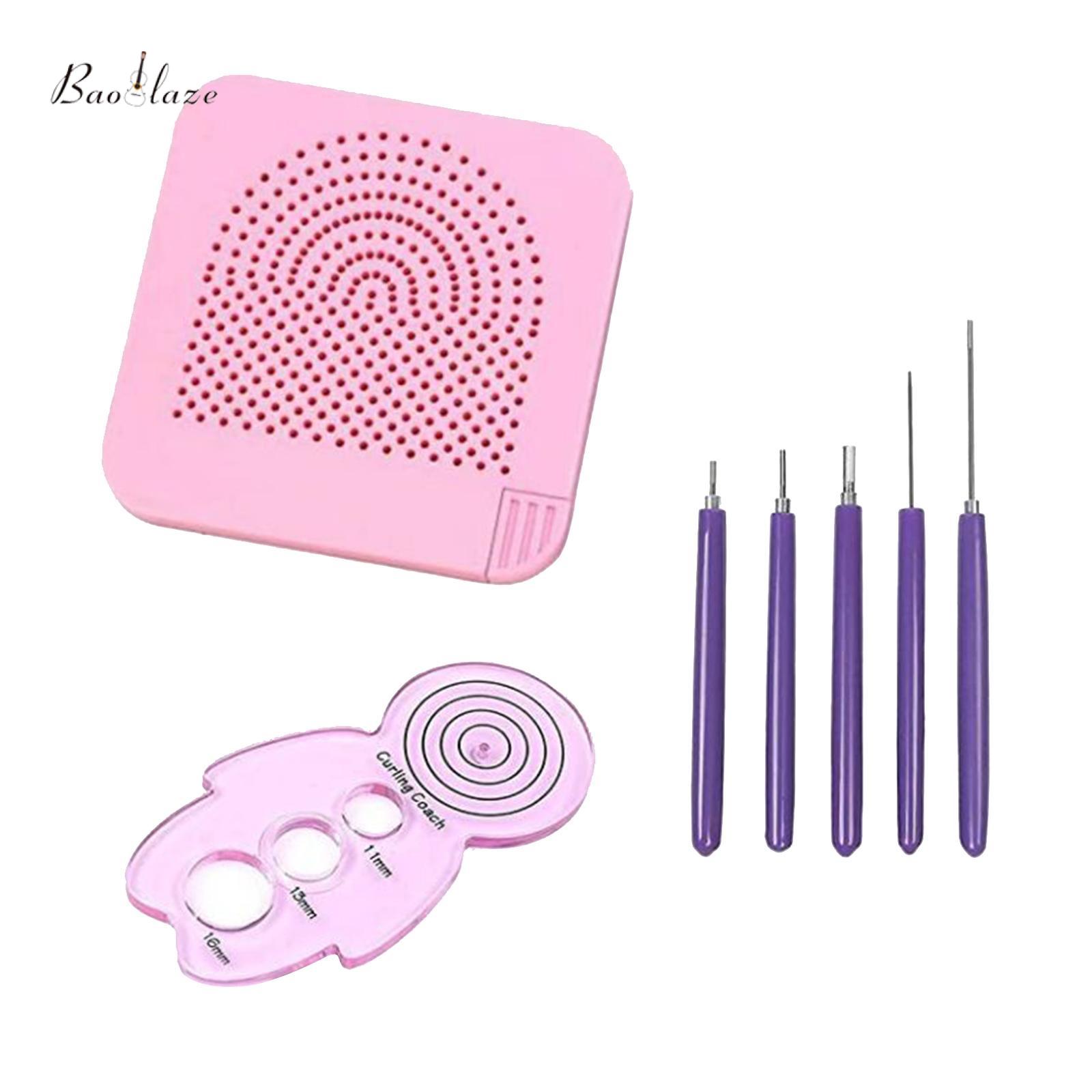 Baoblaze Paper Quilling Tools Slotted Kit Ergonomic Quilling Needle Pen for Beginner Bookbinding