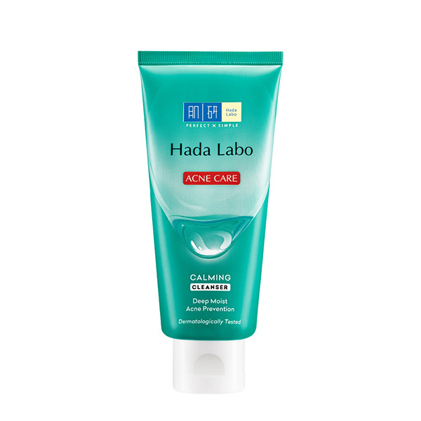 Kem rửa mặt cho da mụn Hada Labo Acne Care Calming Cleanser 80g