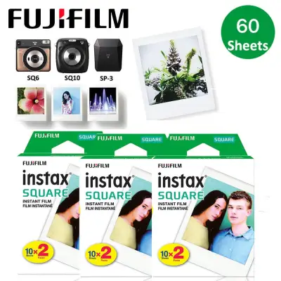 Fujifilm Instax SQUARE Film 60 Sheets Papers For Fuji SQ10 SQ6 Share SP-3 Instant Photo Camera