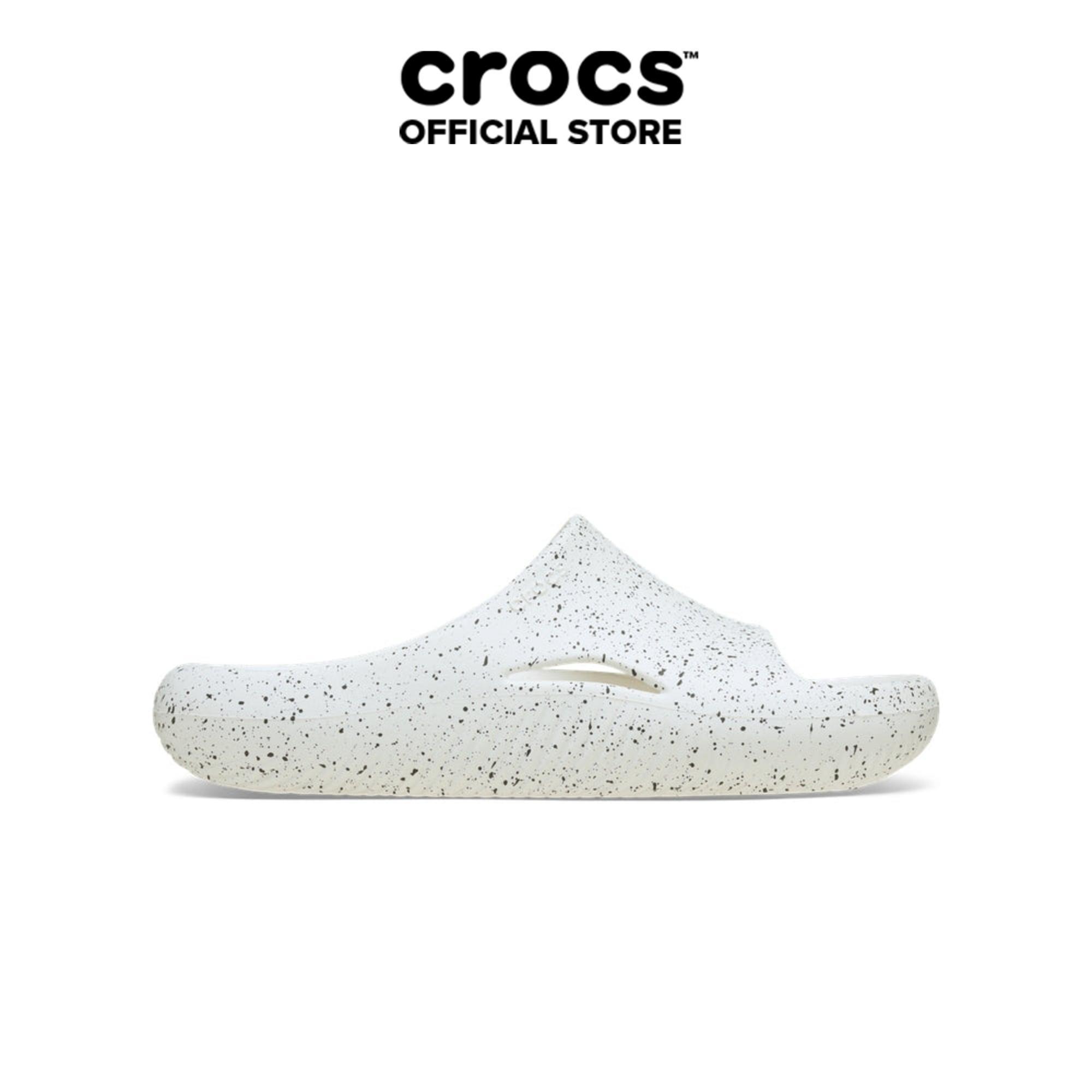 Dép Quai Ngang Unisex Crocs Mellow Recovery Speckle - White - 211601-100