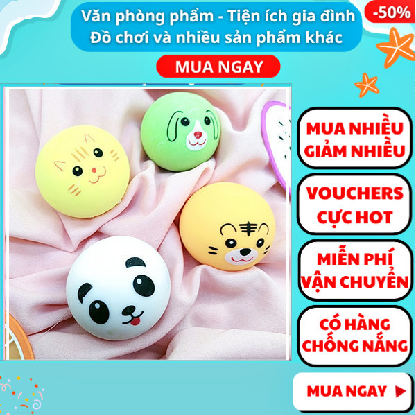 Squishy đồ chơi hình thú siêu dễ thương, đồ chơi bóp tay giảm căng thẳng hình thú nhiều màu, squishy hình thú ngộ nghĩnh đáng yêu nhiều màu sắc, thú squishy mochi mềm mềm dễ thương ngẫu nhiên - Nguyễn Thùy Store