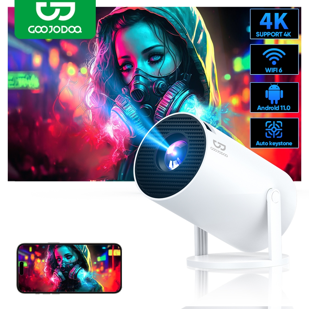 Goojodoq Hy300 Pro/Pro+/Ultra Portable Projector 270 ° Large Screen Display, Portable Screen, Mini Projector ราคา 1,899 บาท*ส่งฟรี