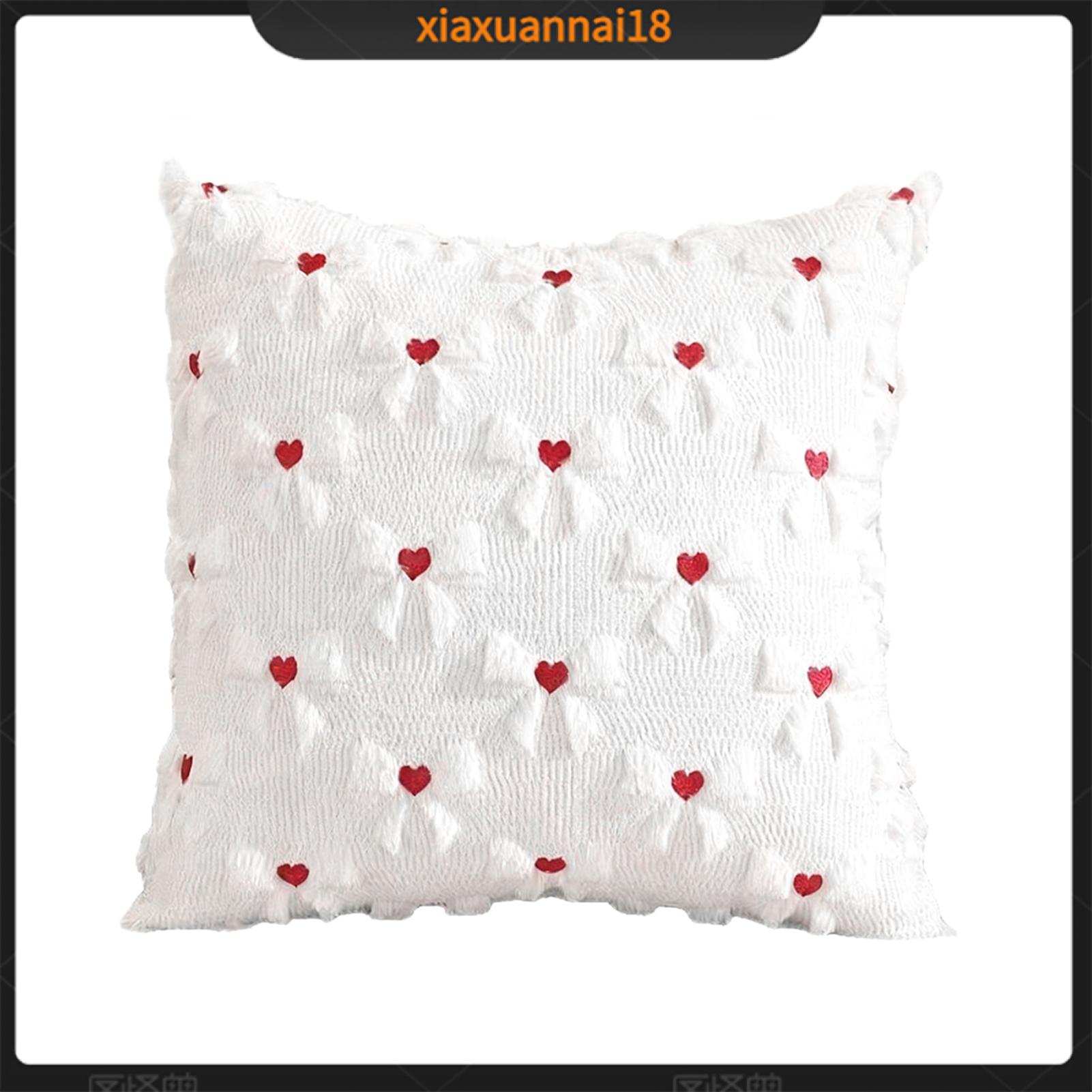 Xiaxuannai Đa Năng vỏ gối ôm Gối đi xe Ngày Valentine họa tiết trái tim Gối Bìa đệm trang trí Cho ghế sofa Patio Xe Của Người Mua Yêu Thích