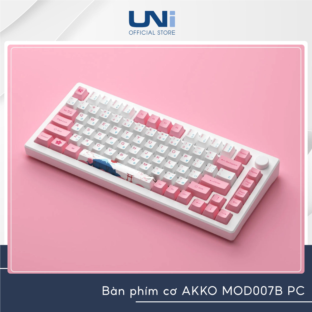 BÀN PHÍM CƠ AKKO MOD007B PC - LAYOUT 75% - Có núm xoay - Kết nối 3 Mode - UNI OFFICIAL STORE