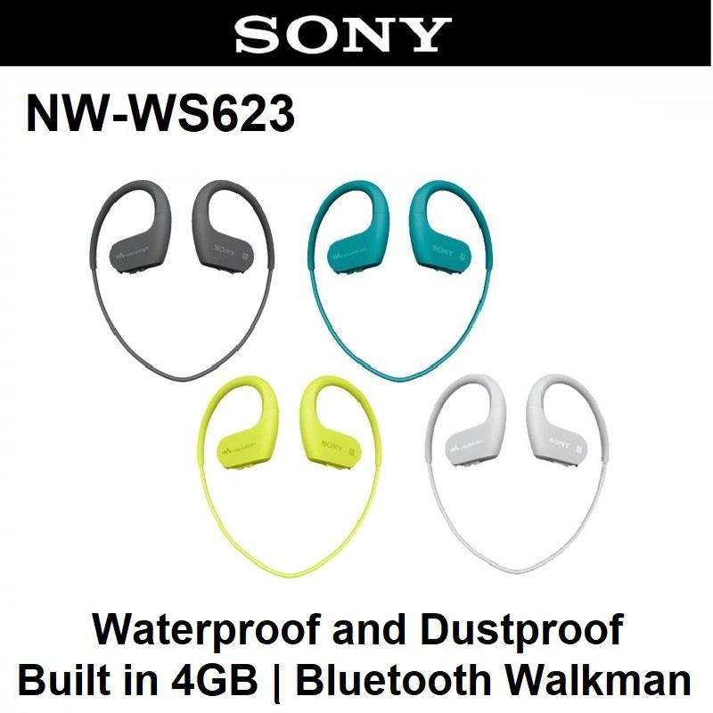 Sony NW-WS623 WS623 Bluetooth Waterproof and Dustproof Walkman Headphones Earphone Music Player 4GB Singapore