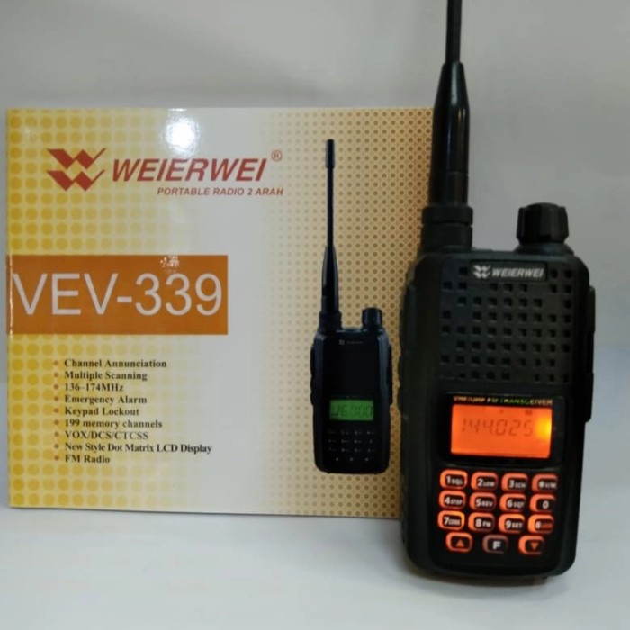 HT HANDY TALKIE WEIERWEI VEV-339 VHF Giá 615,000 Đồng*Miễn phí vận chuyển