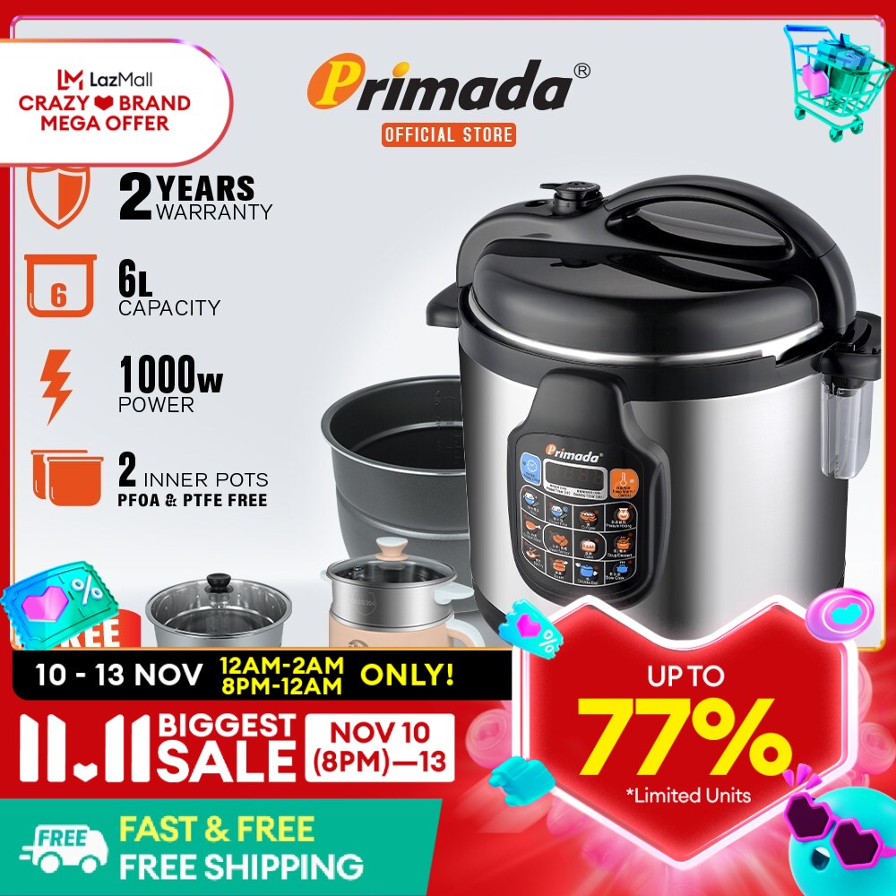 Electric Pressure How To Use Primada Pressure Cooker Go Shop