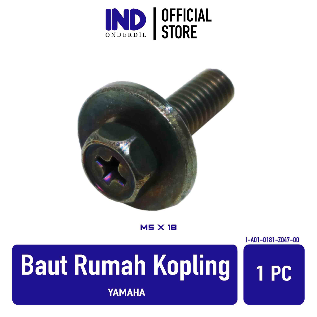 Baut Rumah Kopling Yamaha M5x18 Kunci 8 Baud Kupling 5x18 M5 5 x 18 K8 Harga 2,400 rupiah*Gratis Ongkir