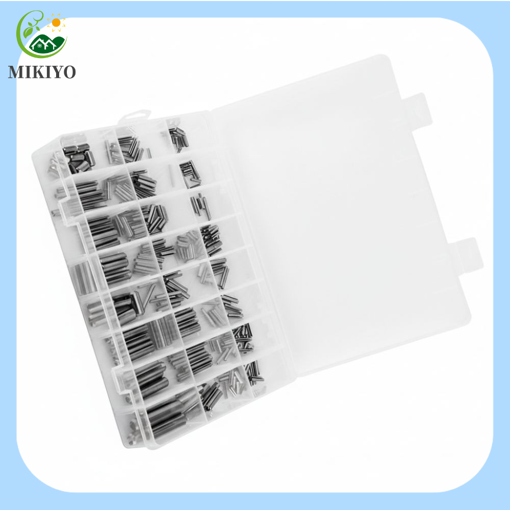 MIKIYO FASHION 280pcs Thép không gỉ Chốt lò xo có rãnh M1.5-M8 Hệ mét Chốt mở rộng Cấp công nghiệp Có rãnh Chốt căng lò xo cho máy móc ô tô,