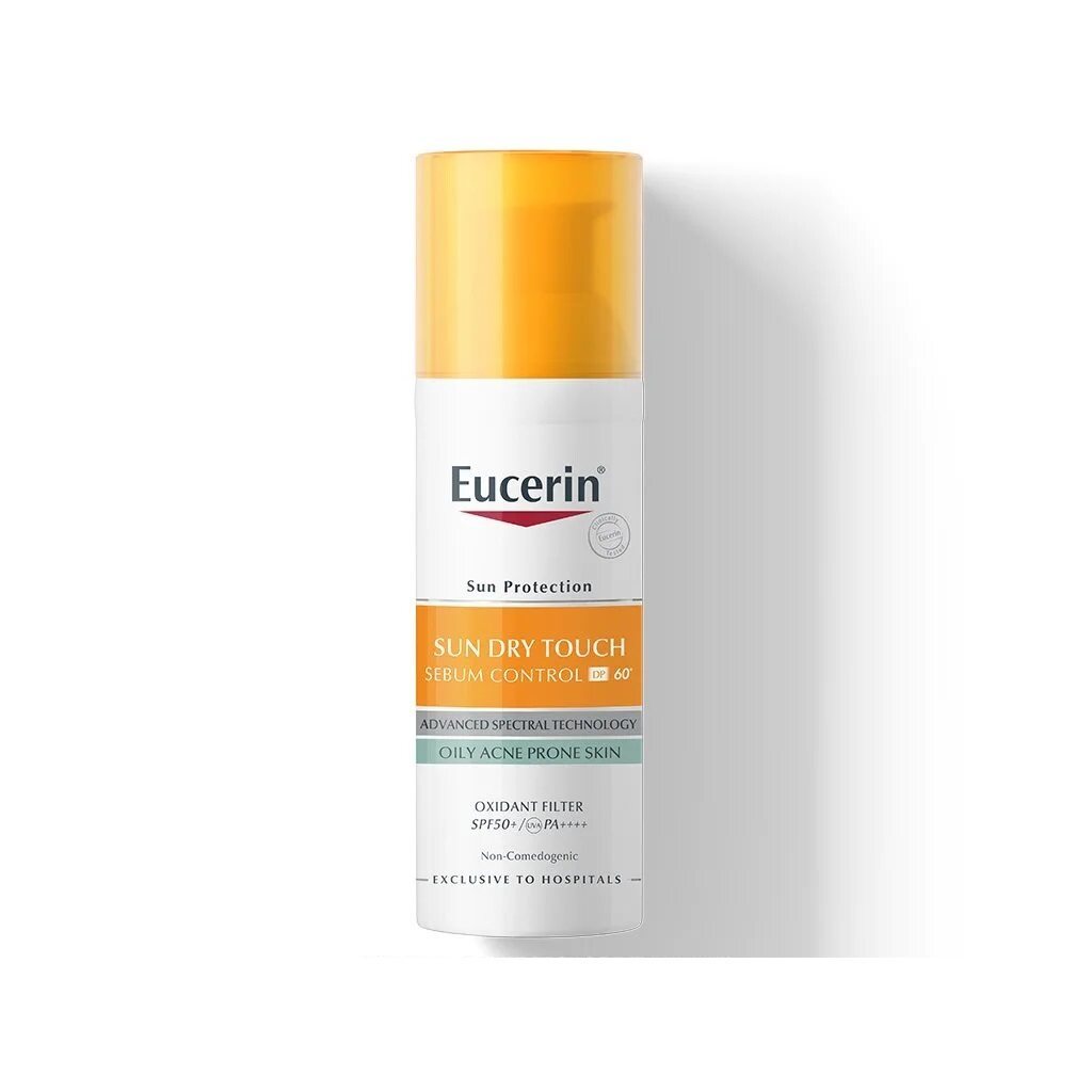 Eucerin Sun Dry Touch Sebum Control Face Dp60+ 50 Ml. ราคา 1,539 บาท*ส่งฟรี