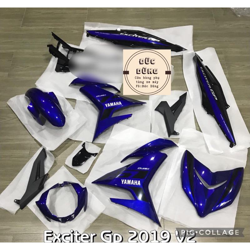 Dàn áo Exciter 150 xanh đen 2019