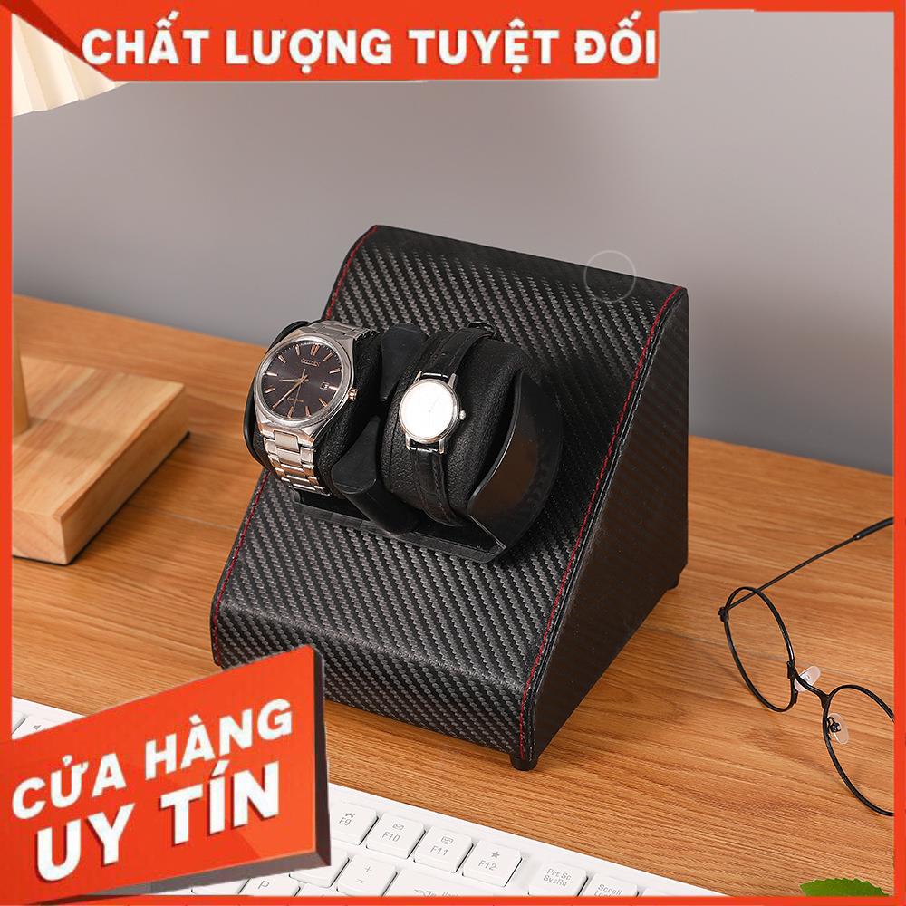 Hộp xoay đồng hồ cơ Hộp đựng đồng hồ 1 đến 2 chiếc Tự động lên cót với chế độ xoay lắc tự động