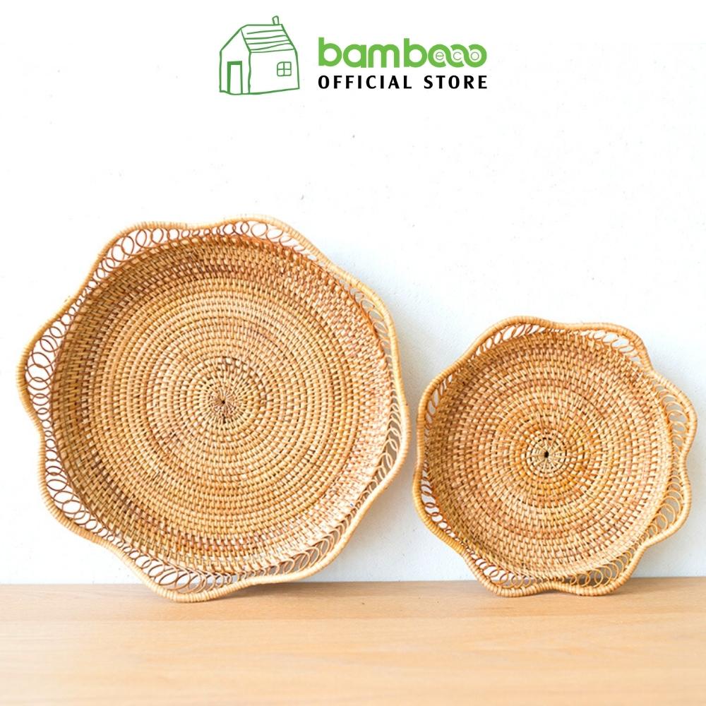 COLLECT VOUCHER 10% OFF -Bambimpact Vietnam handwoven bamboo rattan tray