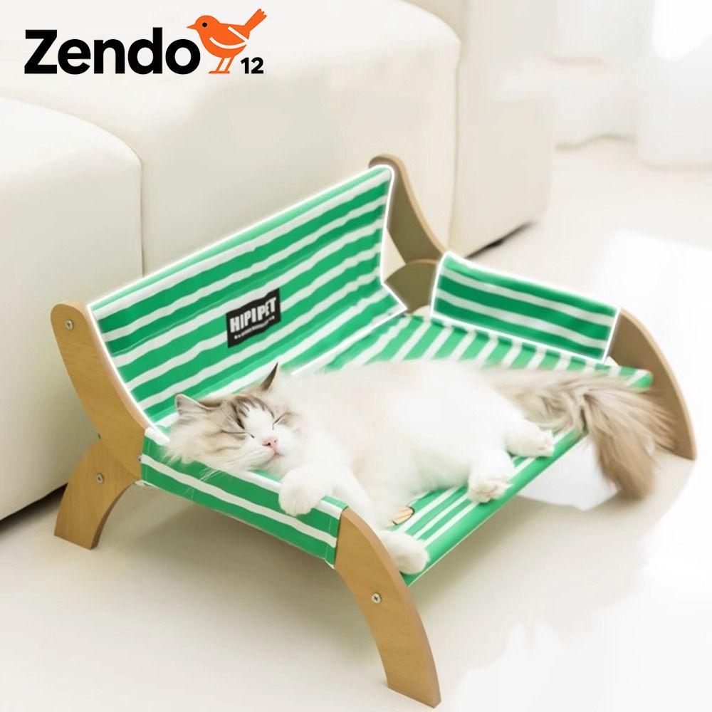 ZENDO12 Chống mài mòn Ghế sofa cho thú cưng Có thể tháo rời Chống ẩm Giường cho chó Thời trang Thoáng khí Ghế tựa Sọc Hình Mèo Dành cho gia đình
