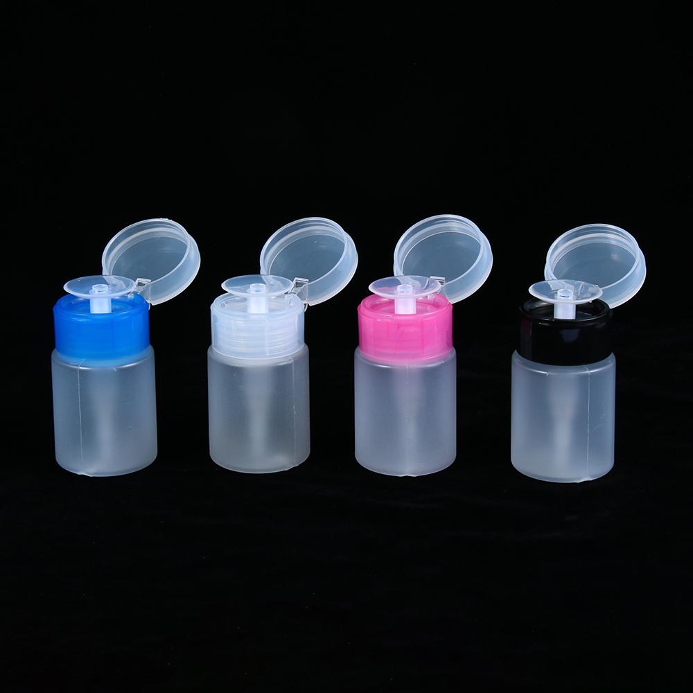 Ruful thời trang làm móng tay gel UV sạch hơn Bơm Nước tẩy sơn móng dụng cụ định lượng bình đựng chai rỗng sạch Acetone
