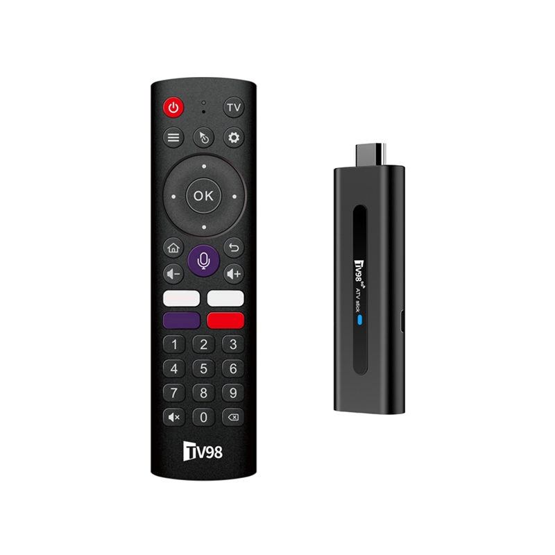 TV98 PRO ATV Android 13 8K Set Top Box TV BOX H313 Dual Band WIFI Voice Remote Control TV BOX2+16G