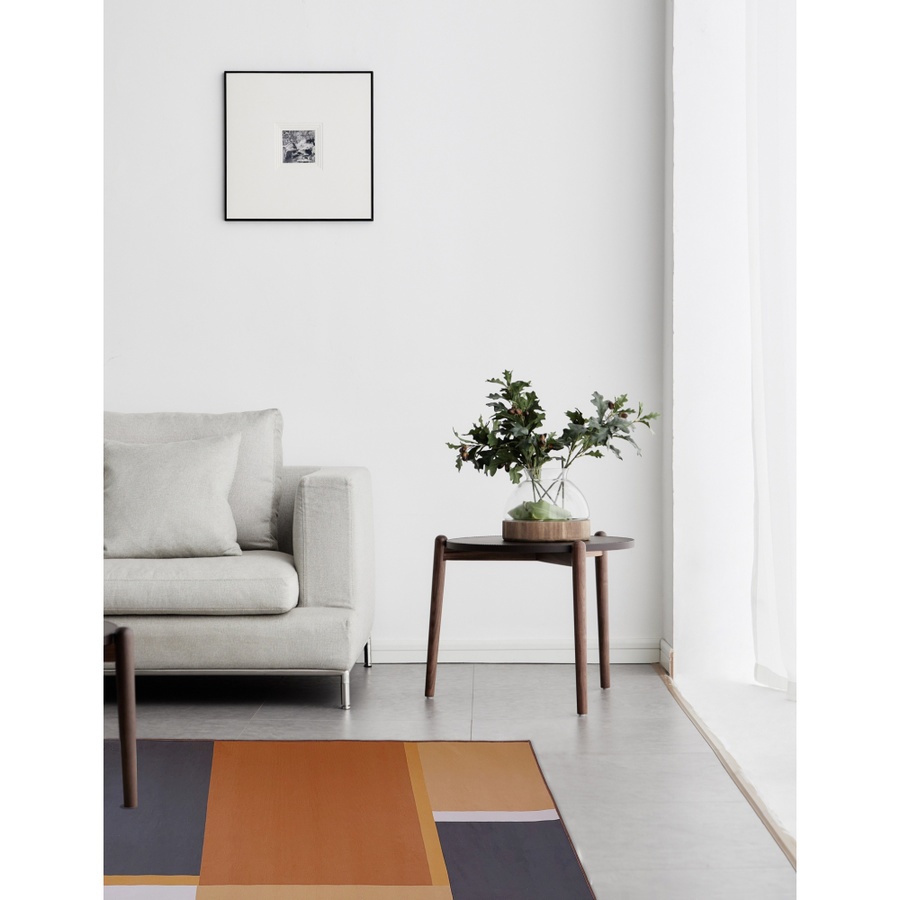 Global House COZY พรมปูพื้นสไตล์นอร์ดิก รุ่น ROSE-04 ขนาด 90x150x0.6CM สีเทา สีน้ำตาล รับประกันของเเท้! ราคา 467 บาท*ส่งฟรี