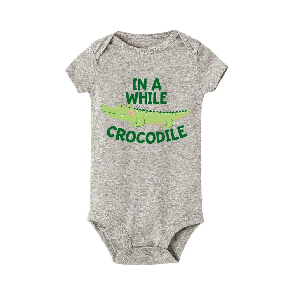New store openingSee You Later Alligator in A While Crocodile Printed Twin Romper Funny Twins Bodysu