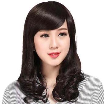 Tóc giả nữ nguyên đầu xoăn đuôi tóc trung niên S07TN04 TẶNG LƯỚI Tóc giả trung niên cả đầu ngắn xoăn