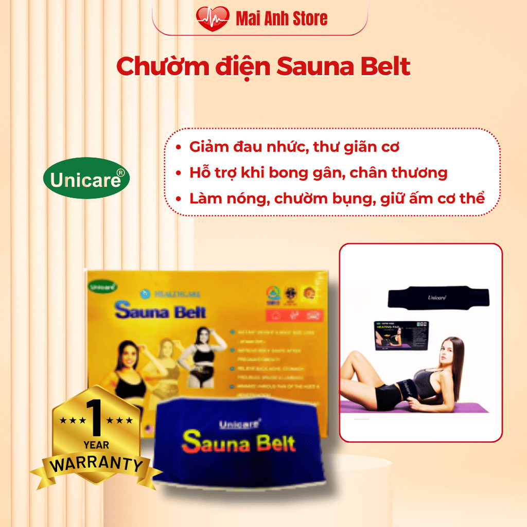 Chườm điện Sauna Belt Bảo hành 12 tháng HNC