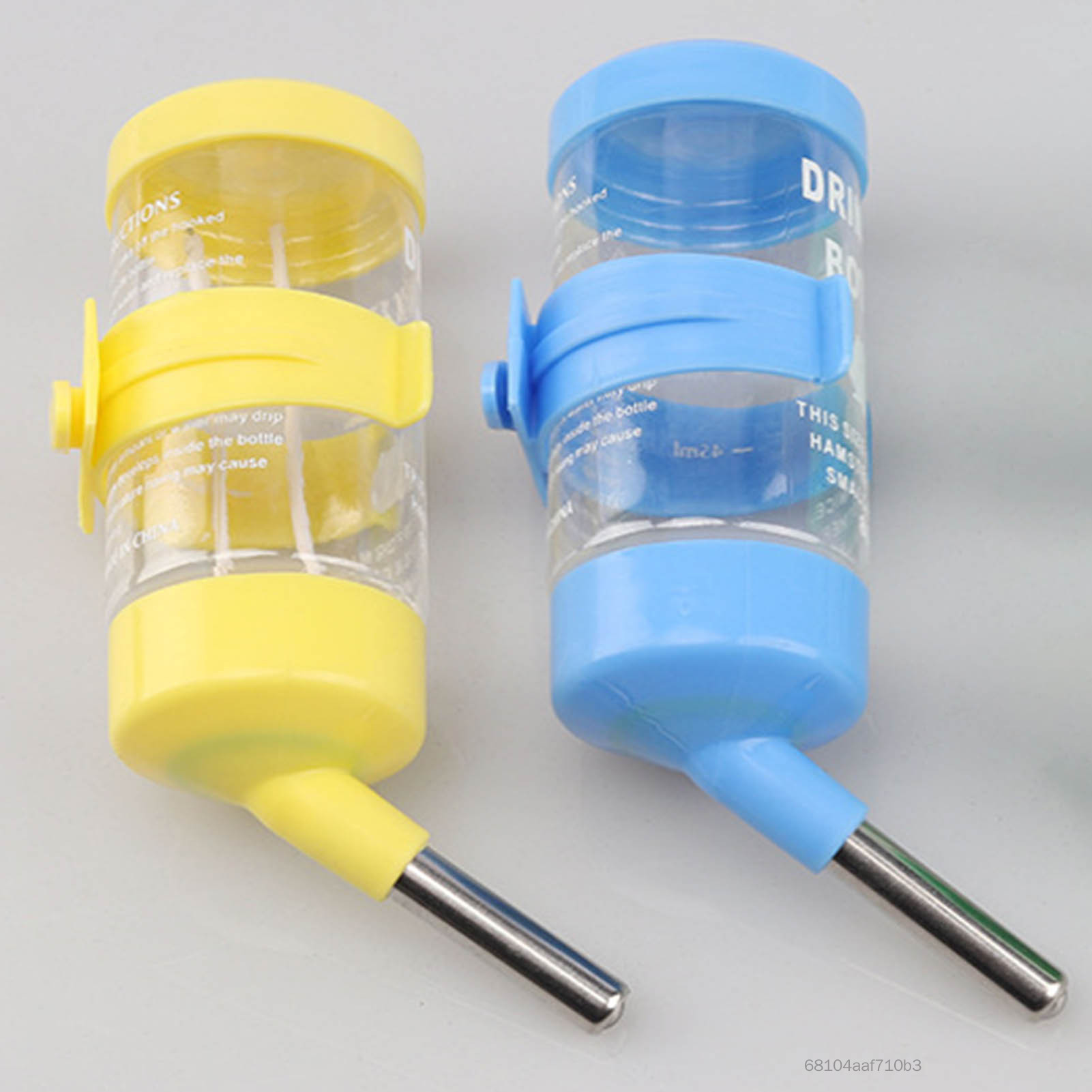 Hamster uống bình đựng nước dẻo Bộ nạp đồ ăn Treo vật nuôi Chai uống cho chó guinea lợn con thỏ con 