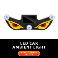 MAJESTICX Suction Cup Solar Powered Car Neon Light Wireless Vibration Lights on Smart LED Lights Gifts Dynamic Display Car Interior Decor Light