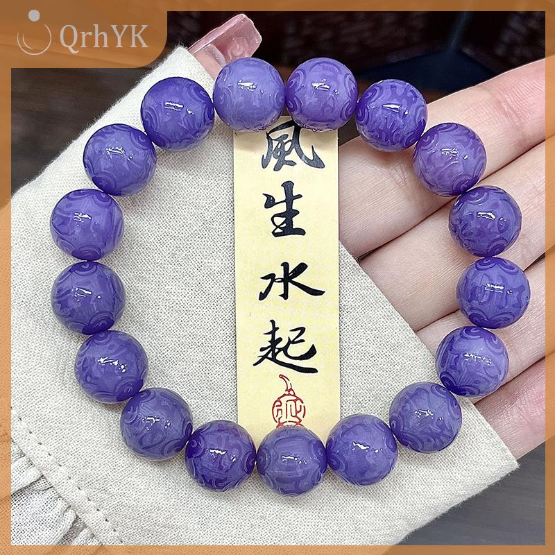 QrhYK Tự Nhiên Bồ Đề Gốc Đính Cườm Sáu Nhân Vật Thần Chú Phật Giáo Hạt Vòng Đeo Tay Phụ Nữ Người Đàn Ông Kinh Mân Côi May Mậu Mậu Mậu Thân May Mắn Trang Trí Trang Sức