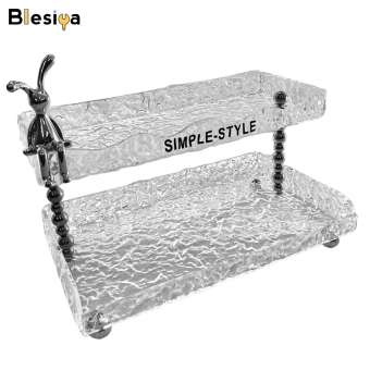 Blesiya bàn trang điểm nhà tắm Khay hộp để cọ Khay để đồ trang điểm cho gia vị đồ trang sức nhà