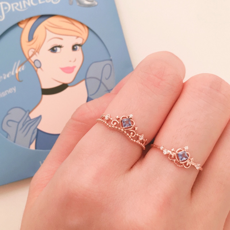 2023 chuỗi sản phẩm công chúa Nhẫn hở phim hoạt hình công chúa tuyết Trắng Cô bé lọ lem Ariel Belle có thể điều chỉnh nhẫn đeo ngón tay đồ trang sức quà tặng