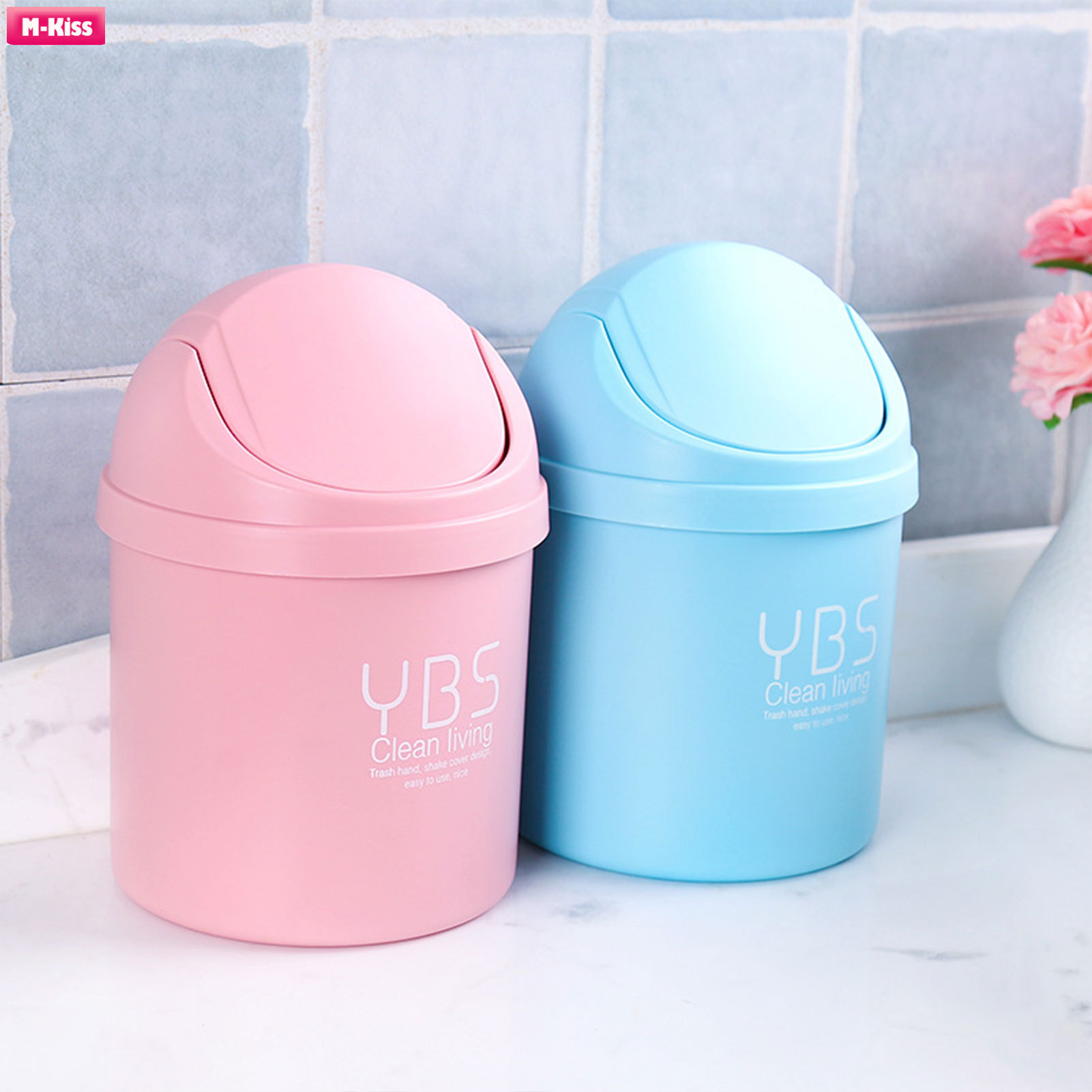 M-nụ hôn Thùng rác nhựa wastebaskets Trọng lượng nhẹ Thùng rác container cho nhà bếp phòng Tắm Phòng Ngủ