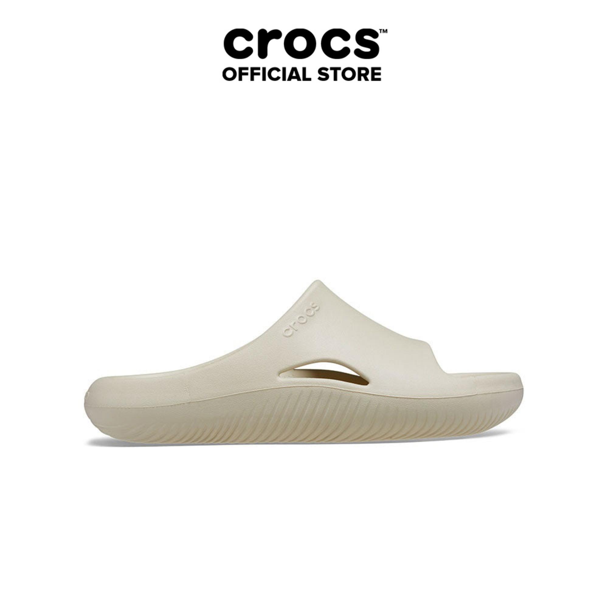 Dép Quai Ngang Unisex Crocs Mellow - Bone - 208392-2Y2